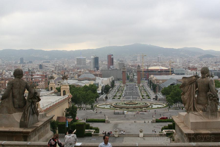 IMG_6736.JPG - Looking Back at Plaza Espanya