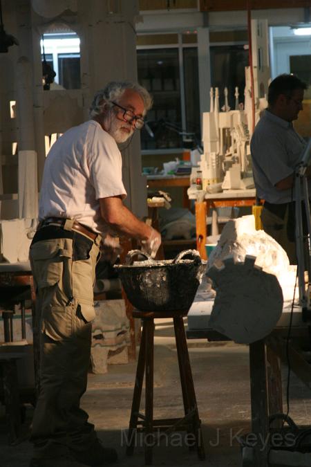 IMG_5937.JPG - Model Makers working with Plaster