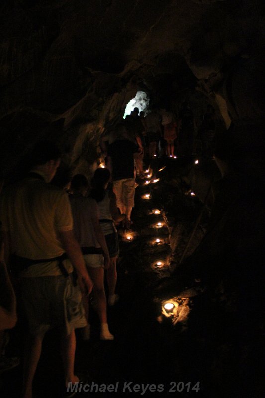 IMG_8465.JPG - The crew is always 1000 steps ahead, they lit hundreds of Candles to light the way inthe cave