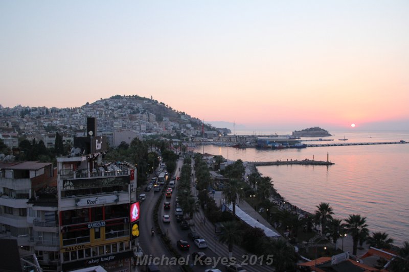 IMG_5457.JPG - Sunset from the Hotel in Kusudasi