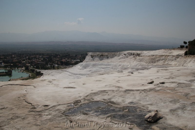 IMG_5558.JPG - When the springs became famous in the 20th century, it this area into a tourist attraction named "Cotton Castle" (Pamukkale).   Thank you Turkey, for engineering such an amazing and wonderful place.   It is really managed very nicely!