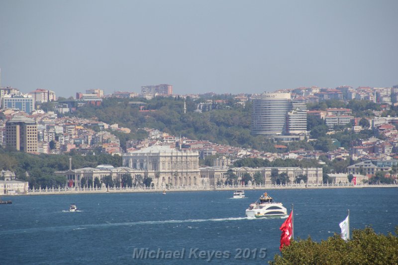 IMG_4276.JPG - View of the Conrad hotel in the distance,  from Topkapi Palace 