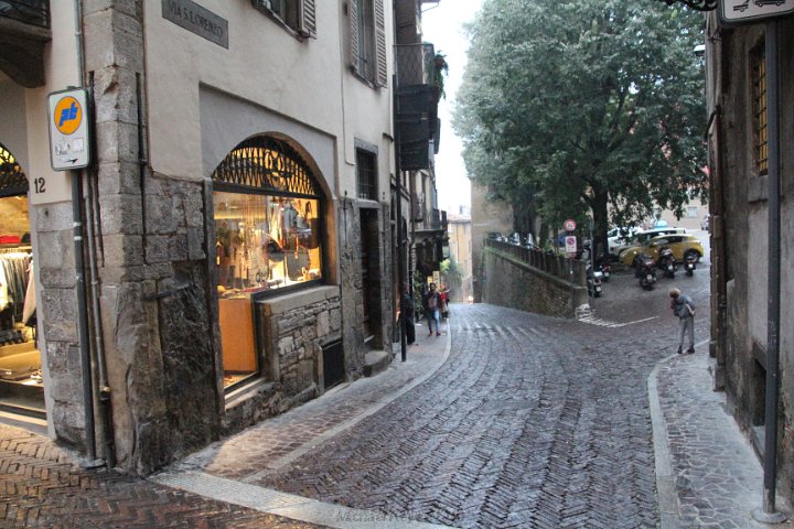 IMG_1583.JPG - Looking down hill to Via San Lorenzo is one way out of Citta Alta. 