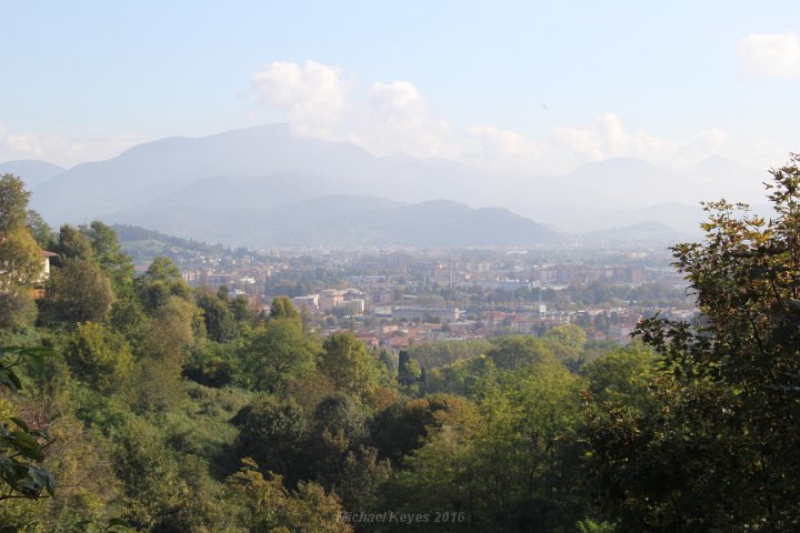 IMG_1639.JPG - Looking away from Bergamo, In the distance are the Bergamasque Alps , Alternatively known as the Orobian Alps. 