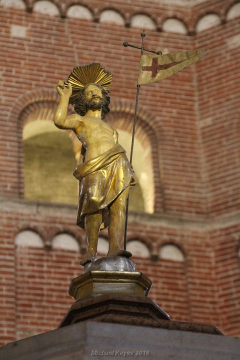 IMG_3515.JPG - 12th-century figure of the Archangel Gabriel that once perched on the roof of the baptistry.