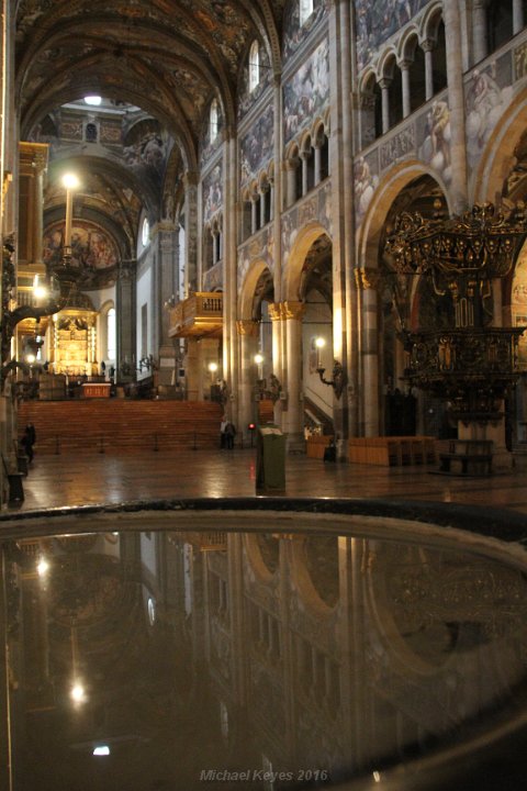 IMG_3216.JPG - Inside parma Duomo... Now that is a big holy water font!