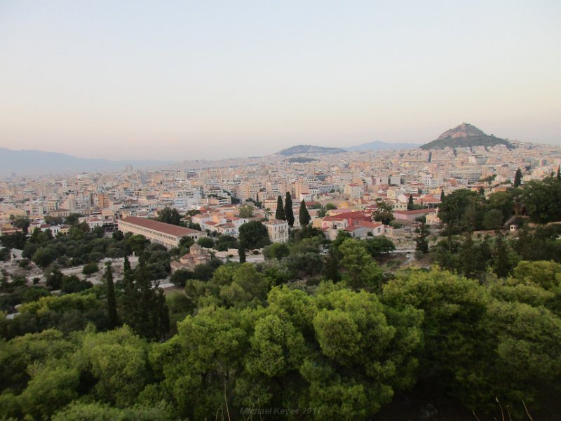 IMG_0805.JPG - Areopagus Hill (Mars Hill), with the Lycabettus hill in the background