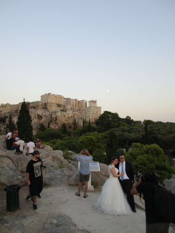 IMG_0811.JPG - Areopagus Hill (Mars Hill), and wedding dress up photo shoot time. 