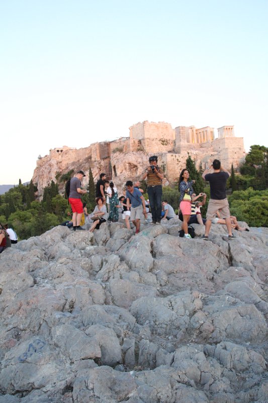 IMG_6816.JPG - We decided to get to the Acropolis before Sunset this night.   Areopagus Hill (Mars Hill)