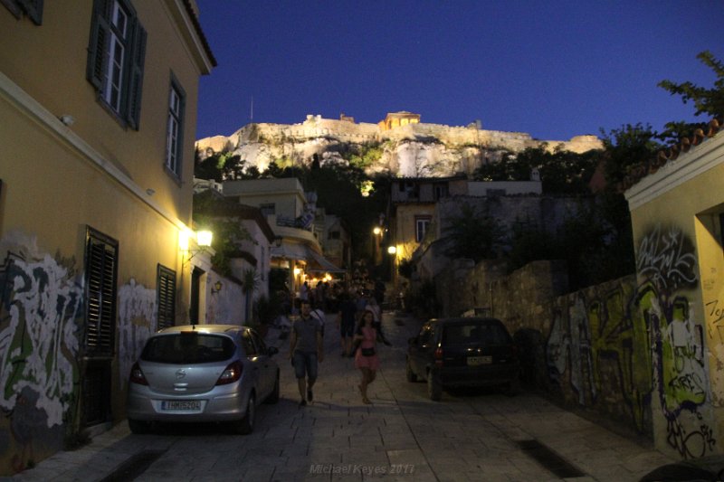 IMG_6872.JPG - Looking up to the acropolis, there are more restaurants and places to explore. 