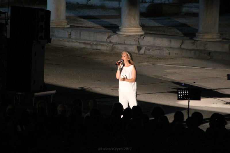 IMG_6926.JPG - Greek mezzo soprano Alexandra Gravas will sing songs from Greece, Mexico, China, Lebanon, France and Germany in a free show to be held at the Roman Agora on September 6 in order to coincide with the full moon.