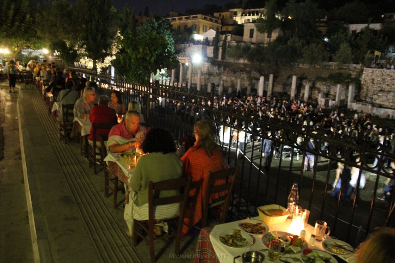 IMG_6956.JPG - Dinner alongside the concert at the Roman Agora