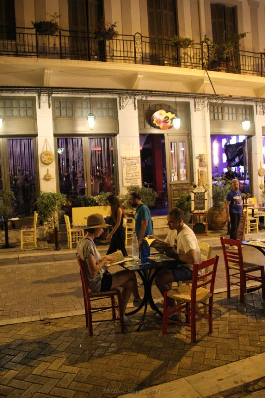 IMG_7004.JPG - Sidewalk Restaurants line the street near our hotel 