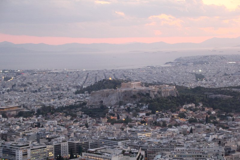 IMG_6491.JPG - Lycabettus stands high above Athens, commanding a clear view across the Attica basin and the Aegean. 