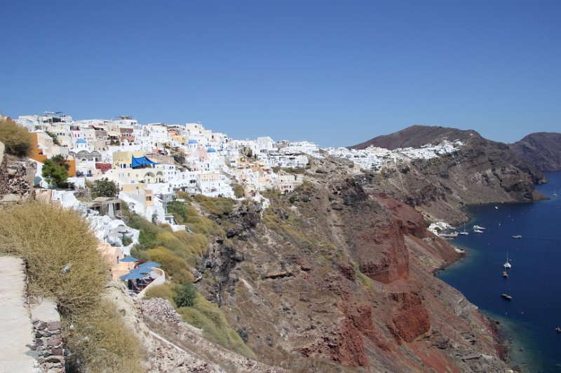 IMG_7783.JPG - Looking back to Oia. since we've walked almost to the END. 